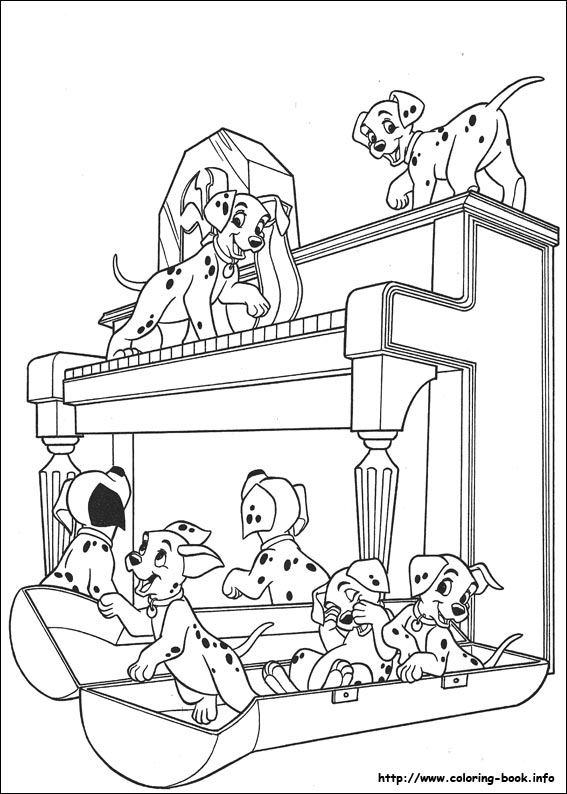 101 Dalmatians coloring picture